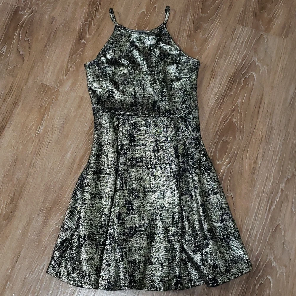 Soprano | Dresses | S Soprano Metallic Fit Flare Dress Party Evening Formal  Special Occasion | Poshmark